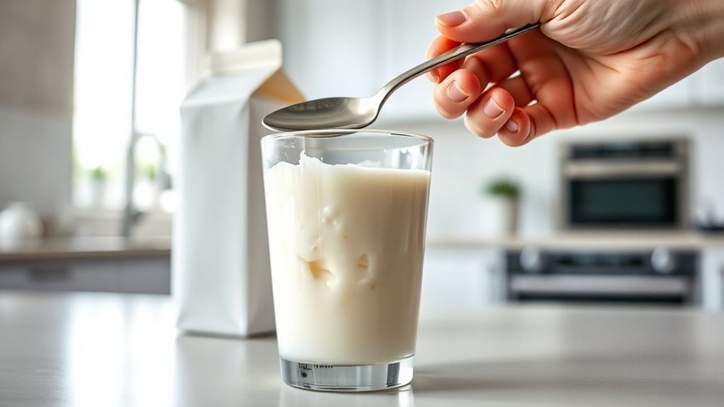 discard spoiled milk immediately