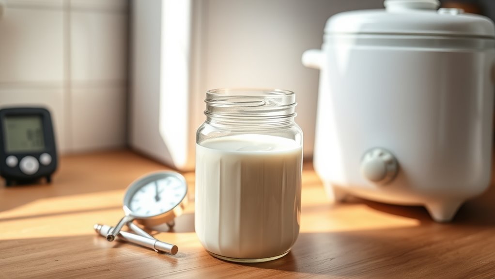 discard warm thawed milk