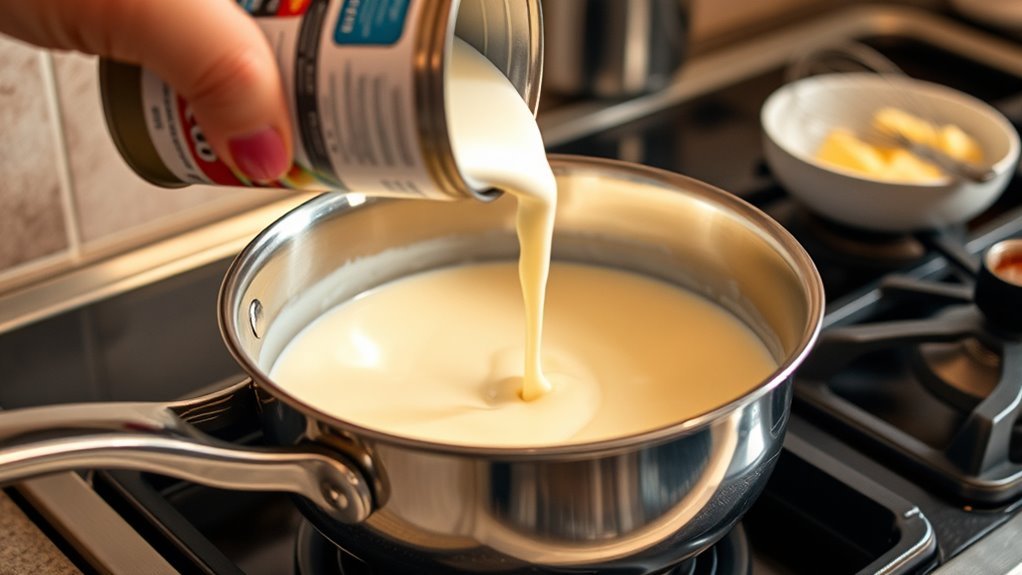 enhance evaporated milk richness