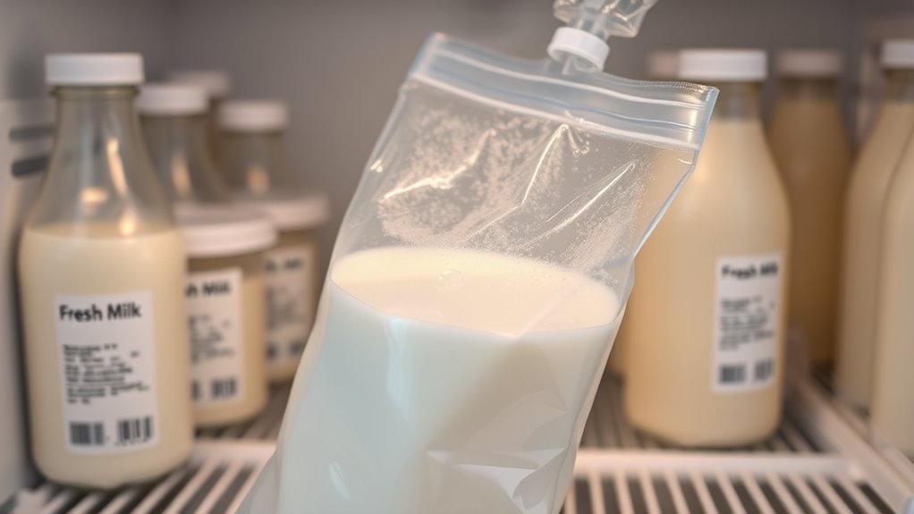 freeze milk properly label clearly