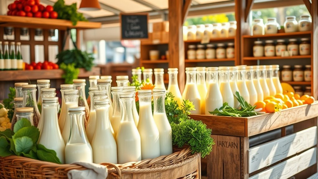 fresh high quality raw milk