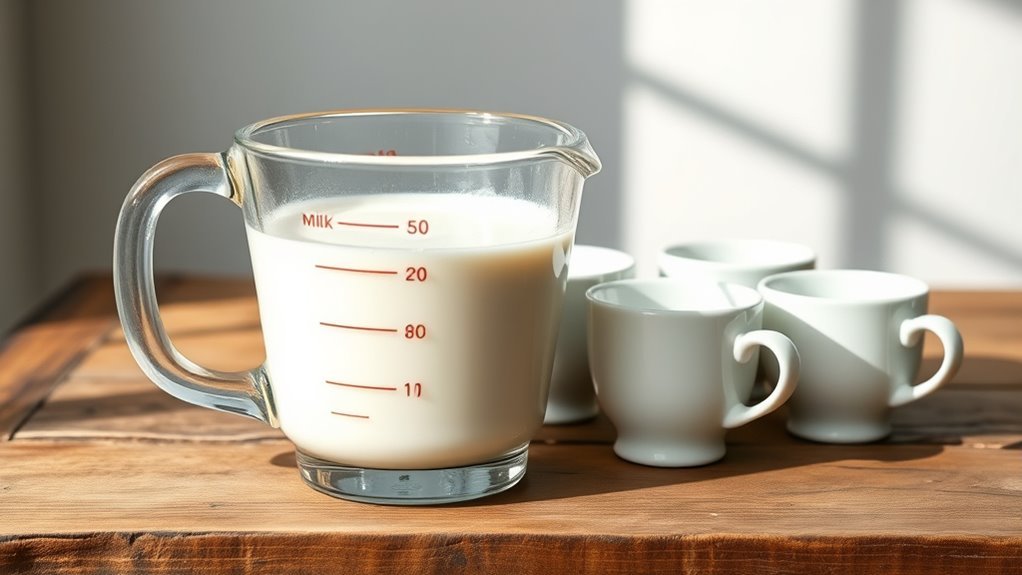 half gallon equals 8 cups