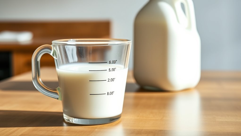 half gallon equals eight cups
