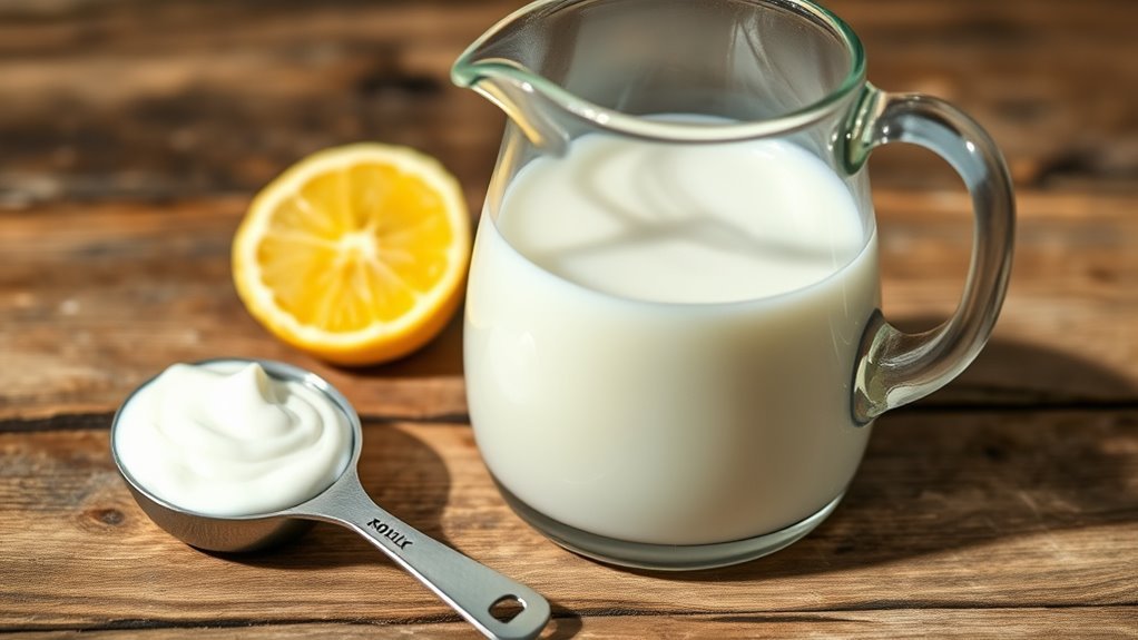 homemade buttermilk with acid