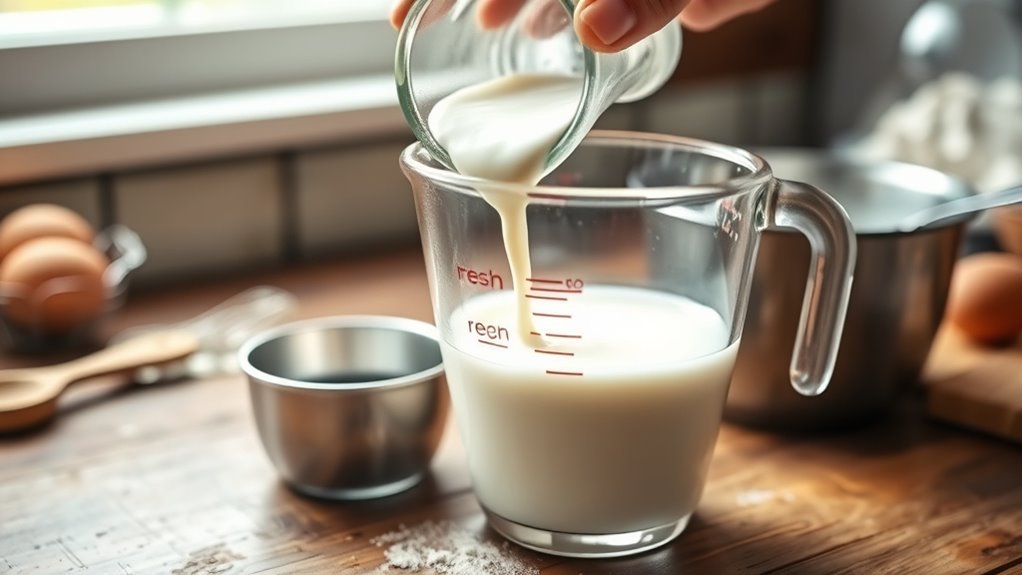 homemade thickened milk substitute