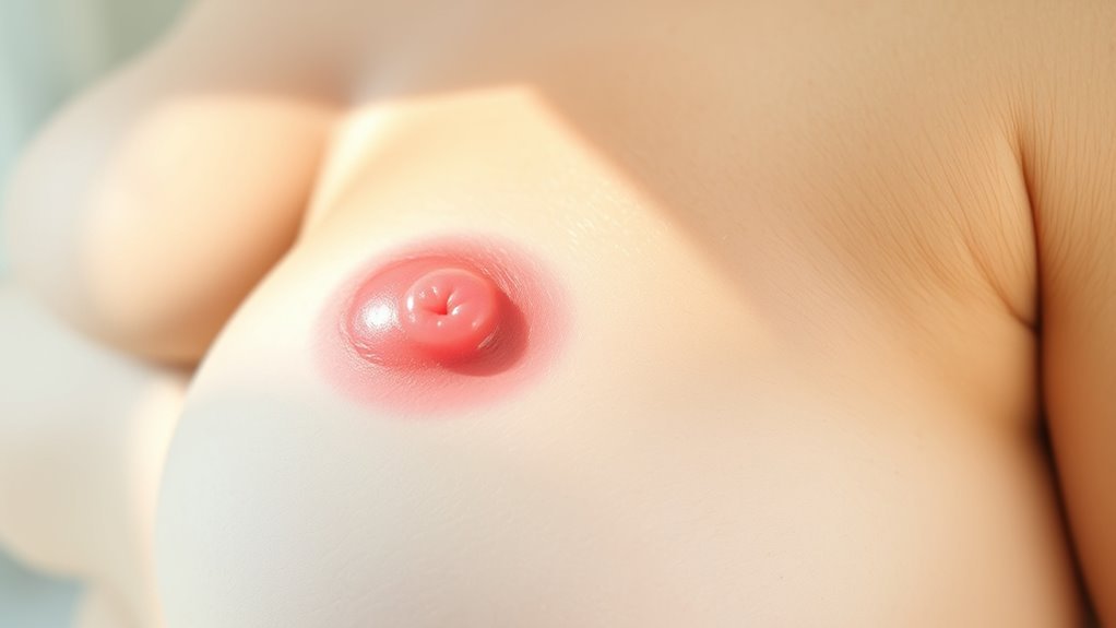 localized breast inflammation symptoms