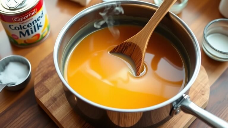 make caramel using condensed milk