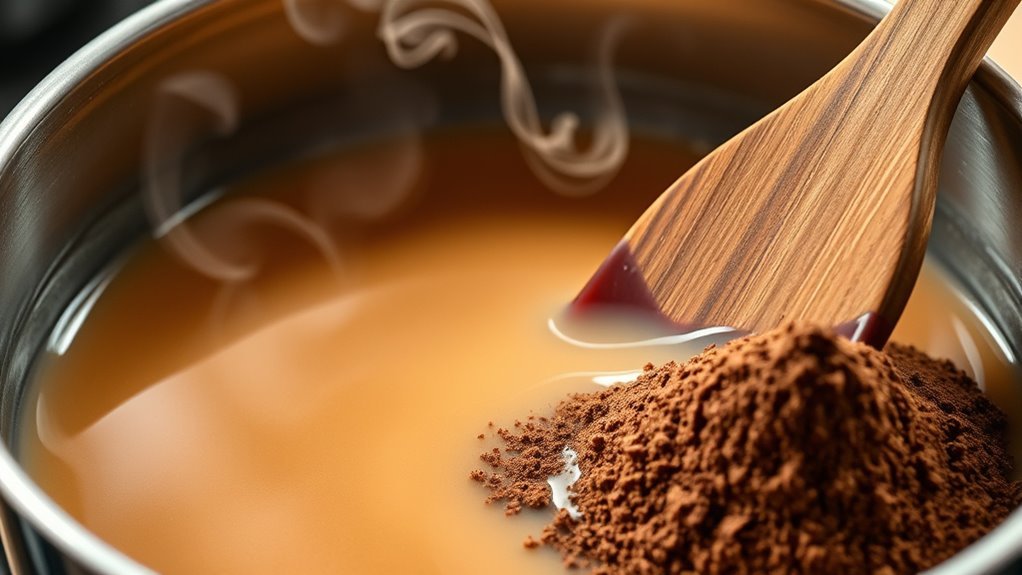 melt whisk blend smoothly