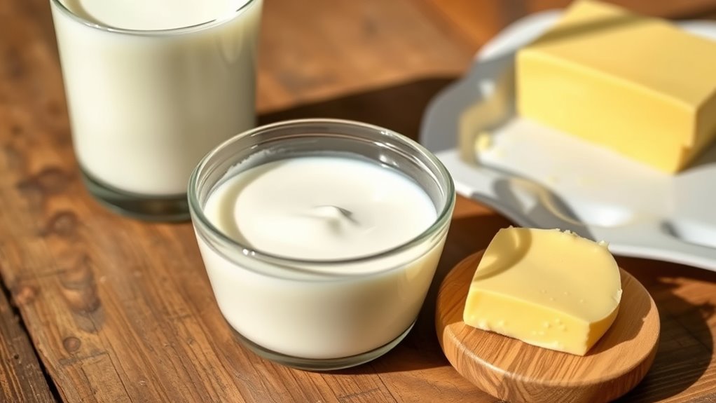 milk and butter mixture