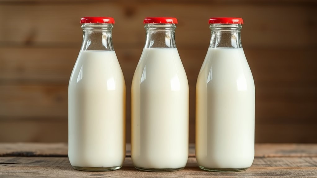 milk calorie content comparison