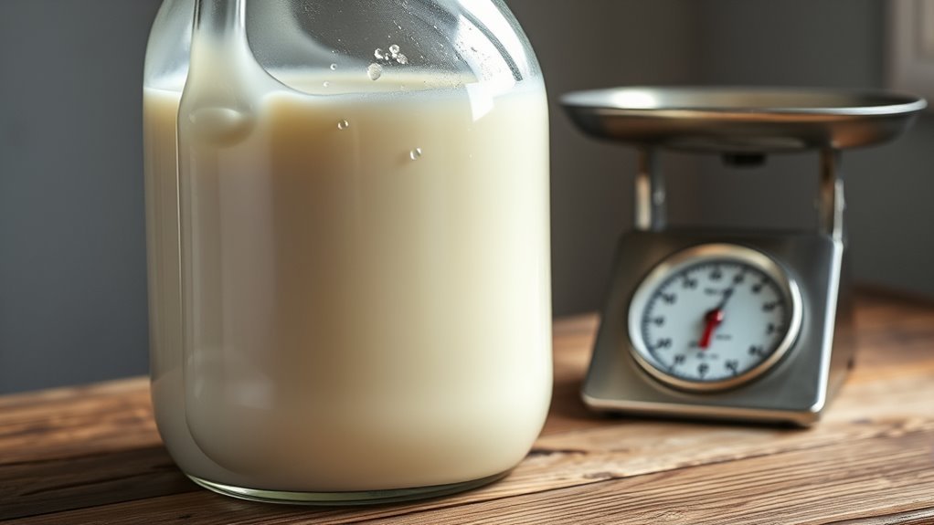 milk weight varies factors