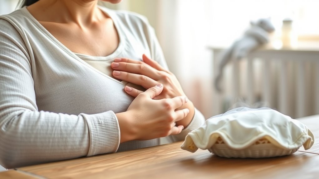 relieve clogged milk ducts