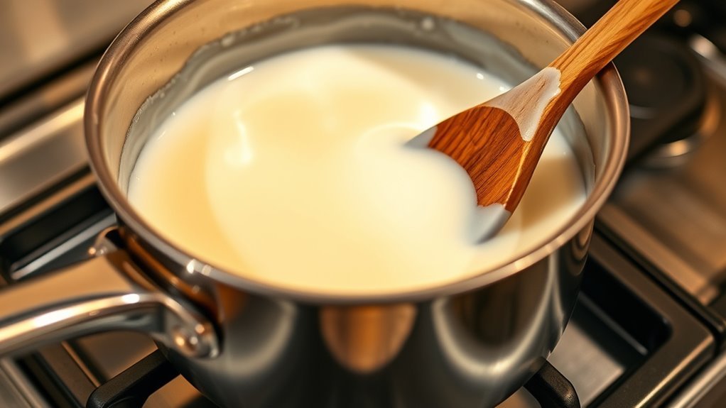 roux thickens and stabilizes