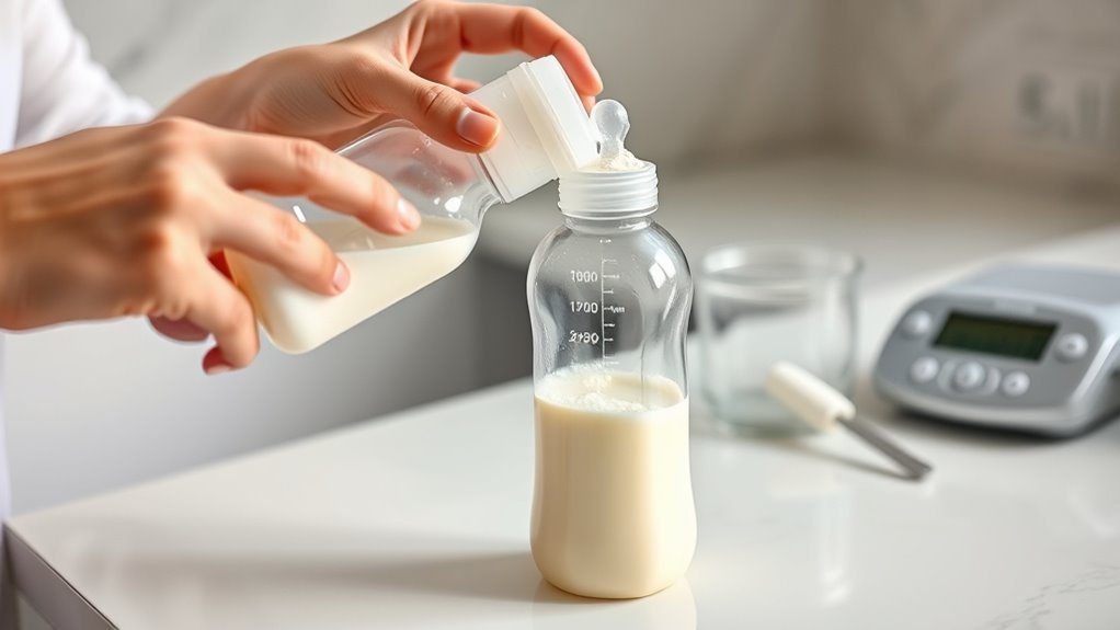 safe breast milk mixing