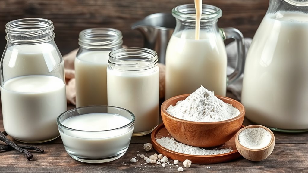 simmer milk until reduced