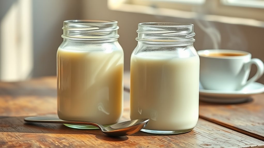 sweetened versus unsweetened milk