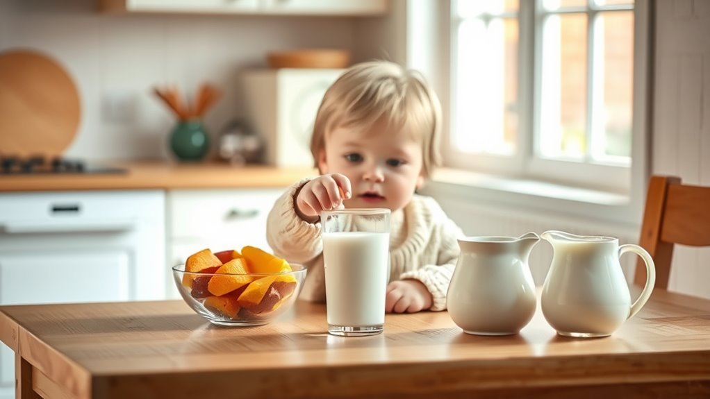 two year old milk intake