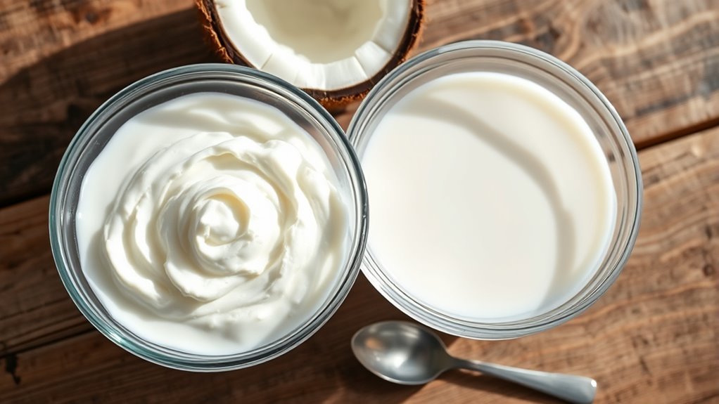 use coconut cream when rich