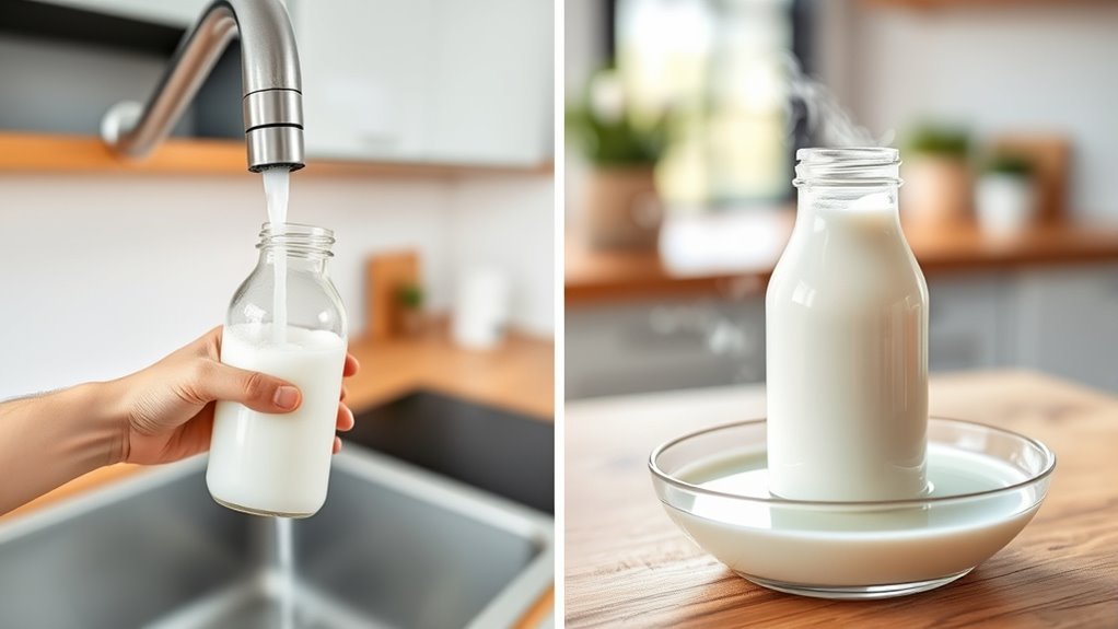 warm breast milk safely