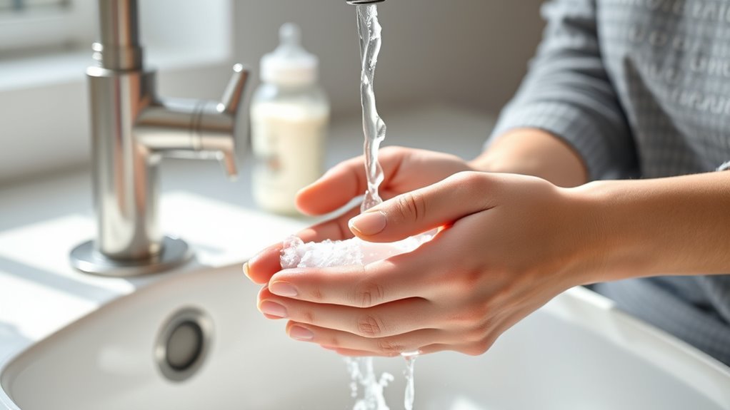 wash hands before handling